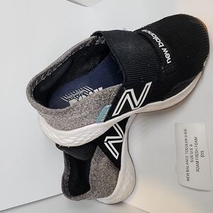 New Balance Black and Gray Slip-On Sneakers